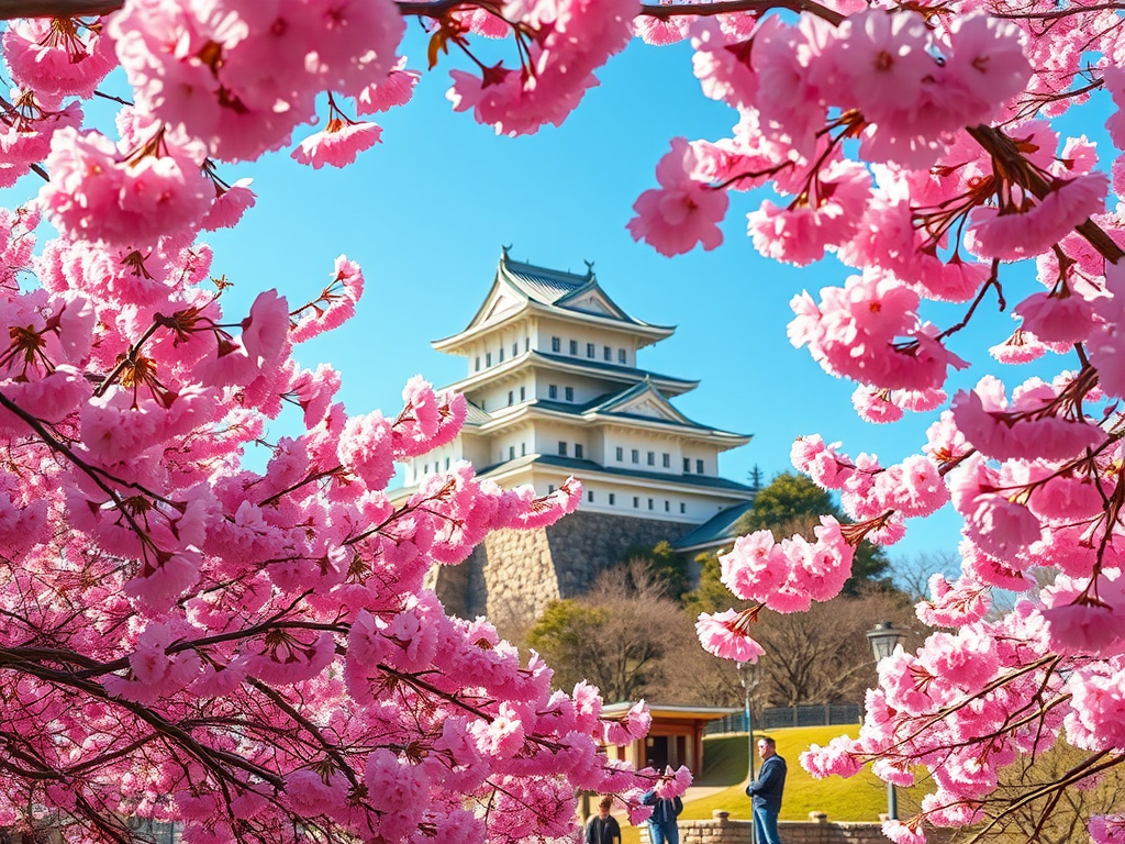 【お城と】花見山へ【桜と】